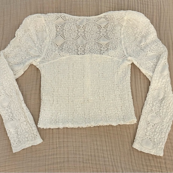 Free People corset, smocked top size large - Picture 6 of 10